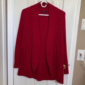 Talbots Sweater Red Cardigan Sweater |Red | M
